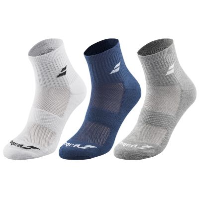 Chaussettes Babolat basses ( quarter)  Pack x3 panach�