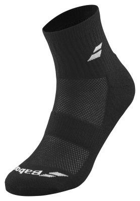 Chaussettes Babolat basses (quarter)  Pack x3 noires