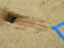 Ensemble complet pour badminton sur sable- acier – compétition – ffbad