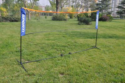 Filet de badinton portable avec sac de transport, pliable pour volley