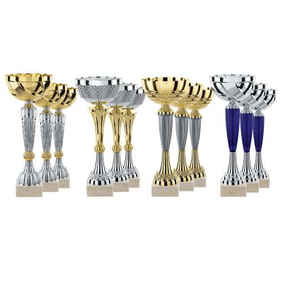Lot de 12 coupes Ht. moy. 27.5cm