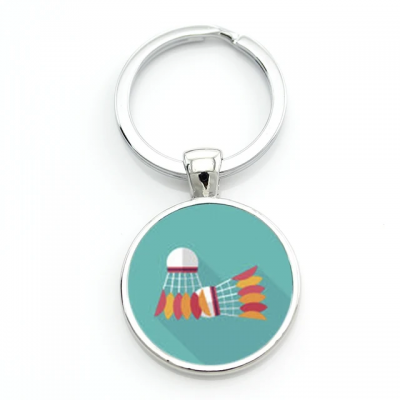 Porte-cl�s badminton 2 volants 