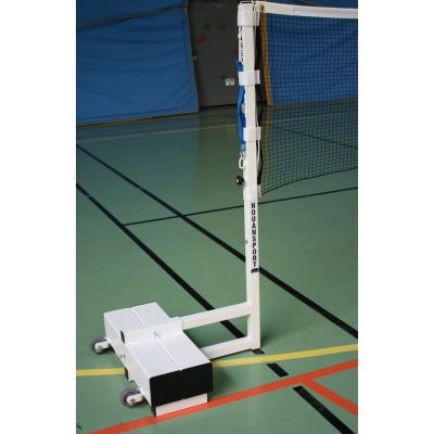 Poteaux de badminton sur embase � comp�tition nationale