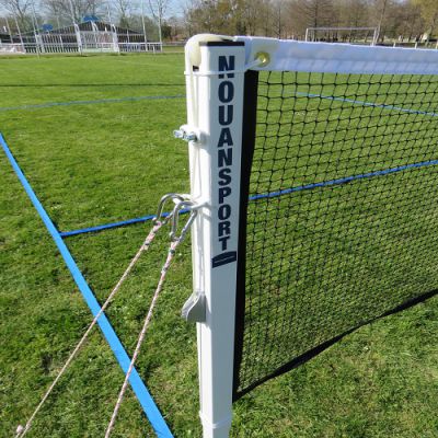 Poteaux de badminton sur gazon � acier � comp�tition � ffbad