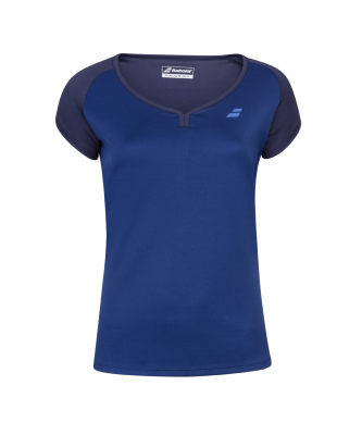 T-shirt Babolat Play Cap Sleeve Women- bleu marine