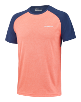 T-shirt Babolat Play Crew Neck - orange bleu