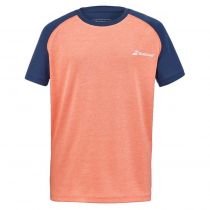 T-shirt Babolat Play Crew Neck Boy - orange bleu